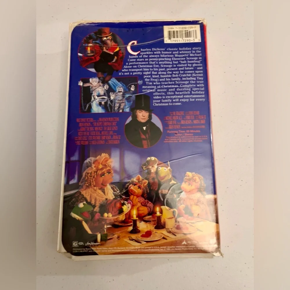 💙 The Muppet Christmas Carol Vintage Collectible VHS Movie 1729